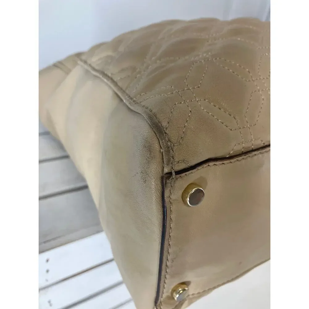 KATE SPADE LARGE QUILTED SMOOTH LEATHER SHOULDER BAG ASIS